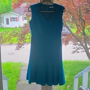 Calvin Klein teal midi dress size 8